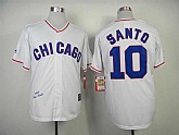 Chicago Cubs #10 Ronald Santo White Majestic 1968 Mitchell And Ness Throwback Stitched MLB Jersey Sanguo,baseball caps,new era cap wholesale,wholesale hats